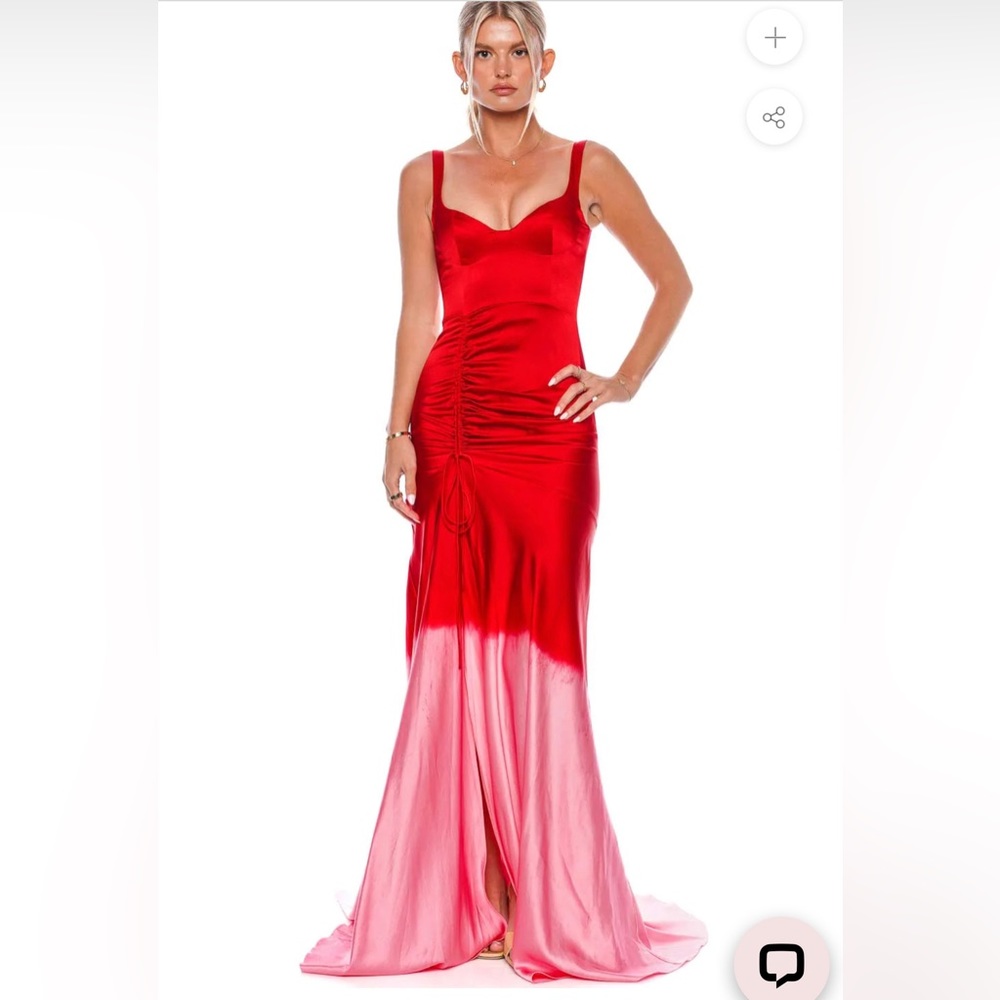 Alejandra Alonso Rojas Dip Dyed Ruched Dress